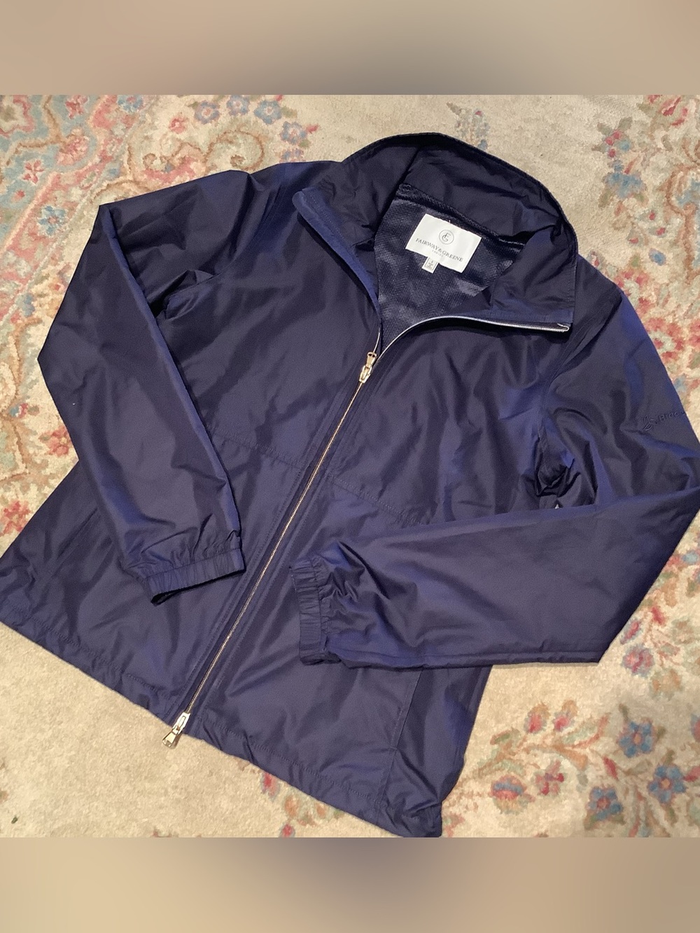 Fairway & Greene Navy Performance Women’s golf jacket Sz S - NWOT